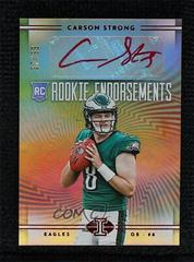 Carson Strong [Red] Football Cards 2022 Panini Illusions Rookie Endorsements Autographs Prices