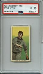 Dode Criss Baseball Cards 1909 T206 Piedmont 150 Prices