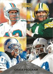 Emmitt Smith, Dan Marino, Brett Favre, Barry Sanders [Premium Stock Silver] #199 Football Cards 1996 Pinnacle Prices