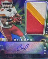 Clyde Edwards Helaire [Autograph Memorabilia Blue] #111 Football Cards 2020 Panini Illusions Prices
