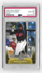 Ronald Acuna [Gold] Baseball Cards 2020 Leaf Draft Prices