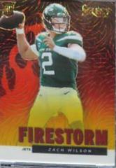 Zach Wilson [Gold] #FS-20 Football Cards 2021 Panini Select Firestorm Prices