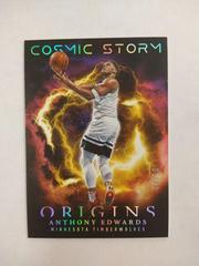 Anthony Edwards [Gold] #13 Basketball Cards 2023 Panini Origins Cosmic Storm Prices
