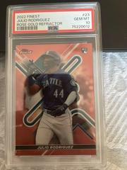 Julio Rodriguez [Rose Gold] #23 Baseball Cards 2022 Topps Finest Prices