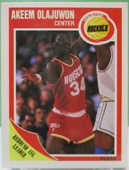 Akeem Olajuwon #61 Basketball Cards 1989 Fleer Prices