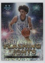Tyrese Proctor [Speckle] #FL-7 Basketball Cards 2022 Bowman University Best Flashing Lights Prices
