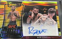 Rob Font [Gold Flash] Ufc Cards 2022 Panini Select UFC Octagon Action Signatures Prices