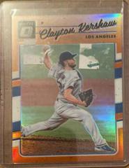 Clayton Kershaw [Orange] #108 Baseball Cards 2017 Panini Donruss Optic Prices