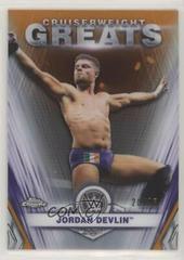 Jordan Devlin [Orange Refractor] Wrestling Cards 2021 Topps Chrome WWE Cruiserweight Greats Prices