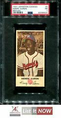 Henry Aaron Baseball Cards 1954 Johnston Cookies Braves Prices