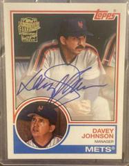 Davey Johnson #83FF-DJ Baseball Cards 2022 Topps Archives 1983 Fan Favorites Autographs Prices