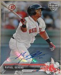 Rafael Devers [Autograph] Baseball Cards 2017 Topps Holiday Bowman Prices
