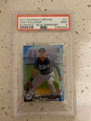 Cody Bellinger [Chrome Rookies Blue Shimmer Refractor] Baseball Cards 2017 Bowman Chrome Mini Prices