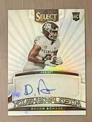 De'Von Achane [Silver] #YS-DAC Football Cards 2023 Panini Select Draft Picks Youth Explosion Signatures Prices
