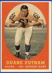 Duane Putnam #55 Football Cards 1958 Topps Prices
