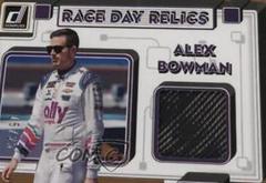 Alex Bowman [Holo Gold] #RR-AB Racing Cards 2023 Panini Donruss NASCAR Race Day Relics Prices