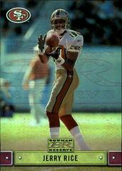 Jerry Rice #25 Football Cards 2000 Bowman Reserve Prices