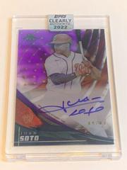 Juan Soto [Purple] #TEK-JS Baseball Cards 2022 Topps Clearly Authentic Tek Autographs Prices