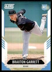 Braxton Garrett Baseball Cards 2021 Panini Chronicles Score Prices