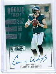 Carson Wentz [Autograph] #302 Football Cards 2016 Panini Contenders Prices