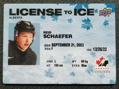 Reid Schaefer #LI-48 Hockey Cards 2023 Upper Deck Team Canada Juniors License to Ice Prices