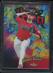 Shane Bieber [Red Refractor] #104 Baseball Cards 2020 Topps Finest Prices