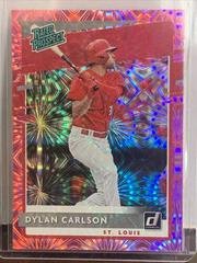 Dylan Carlson [Pink Fireworks] #RP-10 Baseball Cards 2020 Panini Donruss Rated Prospects Prices