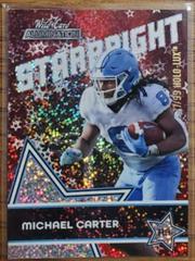 Michael Carter #SB-40 Football Cards 2021 Wild Card Alumination Starbright Prices