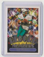 Dan Marino [Gold] #RN5 Football Cards 1999 Topps Record Numbers Prices