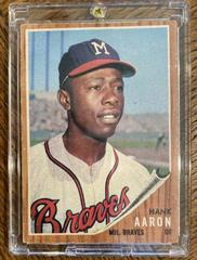 Hank Aaron #320 Baseball Cards 1962 Topps Prices