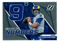 Matthew Stafford #BN-MS Football Cards 2022 Panini Zenith Behind the Numbers Prices