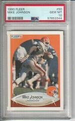 Mike Johnson #50 Football Cards 1990 Fleer Prices