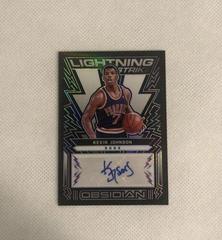 Kevin Johnson [Purple] Basketball Cards 2021 Panini Obsidian Lightning Strike Signatures Prices