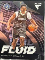 Anthony Edwards #5 Basketball Cards 2022 Panini Flux Fluid Prices