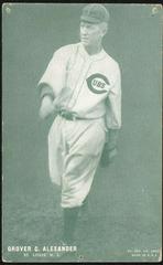 Grover C. Alexander Baseball Cards 1927 Exhibits Green Tint Prices