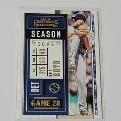 Matt Boyd [Playoff Ticket] Baseball Cards 2020 Panini Contenders Prices