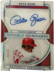 Pete Rose Baseball Cards 2022 Panini National Treasures Notable Nicknames Autographs Prices