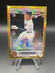Steven Kwan [Gold] #AC-SK Baseball Cards 2022 Topps Chrome Update Autographs Prices