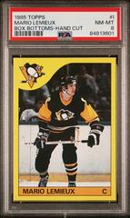 Mario Lemieux #I Hockey Cards 1985 Topps Box Bottoms Hand Cut Prices
