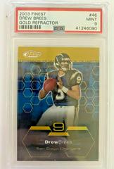 Drew Brees [Gold Refractor] #46 Football Cards 2003 Topps Finest Prices