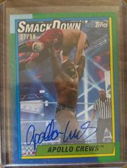 Apollo Crews [Green] #A-AC Wrestling Cards 2021 Topps Heritage WWE Autographs Prices