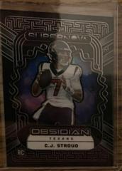 C.J. Stroud [Yellow Electric Etch] #3 Football Cards 2023 Panini Obsidian Supernova Prices