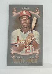 Lou Brock [Mini Black] #144 Baseball Cards 2021 Topps Allen & Ginter X Prices