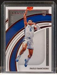 Paolo Banchero [Red] #12 Basketball Cards 2022 Panini Immaculate Collection Collegiate Prices