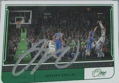 Jayson Tatum [Green] Basketball Cards 2021 Panini One and One Timeless Moments Autographs Prices