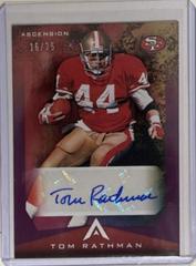 Tom Rathman [Purple] #ASC-TRA Football Cards 2021 Panini Chronicles Ascension Autographs Prices