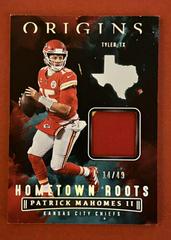 Patrick Mahomes II [Turquoise] #HR-PMA Football Cards 2022 Panini Origins Hometown Roots Prices