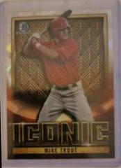 Mike Trout [Atomic] #BI-1 Baseball Cards 2023 Bowman Chrome Iconic Prices