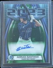 Adrian Santana [Green] Baseball Cards 2023 Bowman Draft Class of Autographs Prices