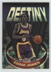 Eddie Jones [Refractor] Basketball Cards 1997 Topps Chrome Destiny Prices